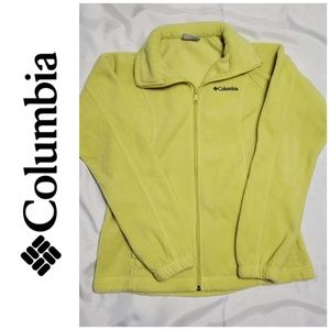⭐ Columbia Lime Green Fleece Jacket (Medium)